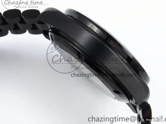 0307 Speedmaster Black Benom PVD Moon RMF Best Edition on PVD Bracelet Lemania HW WrinkleFree 7727